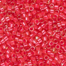 DB2051 Luminous Poppy Red, Size 11/0 Miyuki Delica Beads, 5.2g approx.