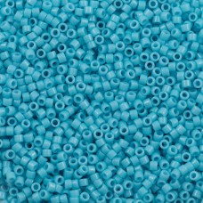 DB2128 Duracoat Opaque Dyed Aqua, Size 11/0 Miyuki Delica Beads, 5.2g approx.