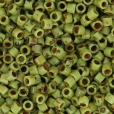 DBM2265 Opaque Chartreuse Picasso, Size 10/0  Miyuki Delica Beads, Colour code 2...