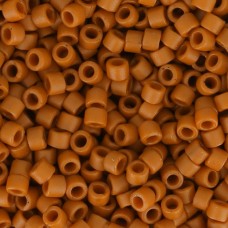 DB2287  Frost Opaque Glazed Burnt Orange Size 11/0 Miyuki Delica Beads, 5.2gm a...