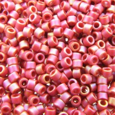 DB2306  Matte Opaque Glazed Carnelian AB 11/0 Miyuki Delica Beads, 5.2gm approx...