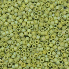 DB2309  Frost Opaque Glazed Rainbow Olive Size 11/0 Miyuki Delica Beads, 5.2gm ...