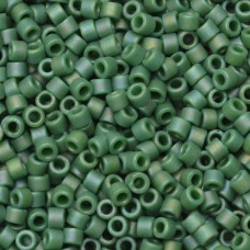 DB2311  Frost Opaque Glazed Rainbow Green Size 11/0 Miyuki Delica Beads, 5.2gm ...