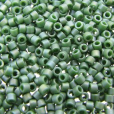 DB2312  Matte Opaque Glazed Basil Green AB Size 11/0 Miyuki Delica Beads, 5.2gm...