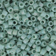 DB2313  Matte Opaque Glazed Sea Opal AB Size 11/0 Miyuki Delica Beads, 5.2gm ap...