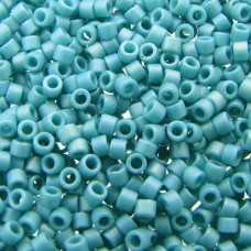 DB2315  Matte Opaque Glazed Nile Blue AB Size 11/0 Miyuki Delica Beads, 5.2gm a...