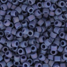 DB2319  Frost Opaque Glazed Rainbow Navy Blue Size 11/0 Miyuki Delica Beads, 5....