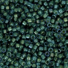 DB2381 Aqua Green Fancy Lined Size 11/0 Miyuki Delica Beads, 5.2gm