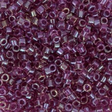 DB2389 Magenta Fancy Lined Size 11/0 Miyuki Delica Beads, 5.2gm