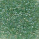 DBLC0060 Green Lime AB Lined-Dyed, size 8/0 Hex Cut Miyuki Delica Beads, approx 5.2g, Colour Code 60