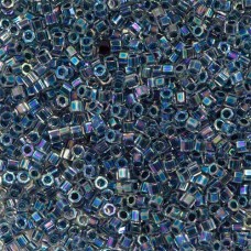 Blue AB Lined-Dyed, Colour Code 0085, Size 11/0  Cut  Miyuki Delica Beads, 5.2gm...