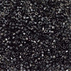 Gunmetal, Colour Code 0001, Size 11/0  Cut  Miyuki Delica Beads, 5.2g approx.