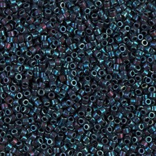 DB0025 Purple AB Metallic, Size 11/0 Miyuki Delica Beads, 5.2g approx.
