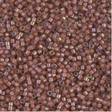 DB1737 Rose Lined Amethyst AB, Size 11/0 Miyuki Delica Beads, 5.2g approx. 