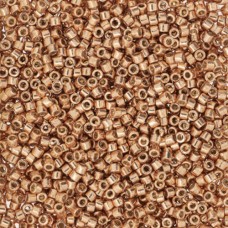 DB2518, Duracoat Galvanised Rose Gold, Size 11/0 Miyuki Delica Beads, 5.2g pack