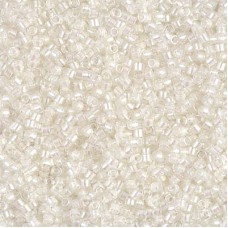 DB1701 Pearl Lnd Transparent Pale Beige AB, Size 11/0 Miyuki Delica Beads, 5.2g ...