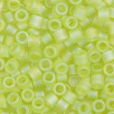 DB0860 Chartreuse AB Matte, Size 11/0 Miyuki Delica Beads, 5.2g approx. 