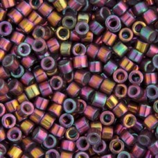 DB1014 Dark Bronze Violet AB Metallic Gold Luster, Size 11/0 Miyuki Delica Beads...