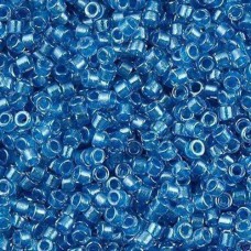 DB0905 Aqua Sparkle Crystal Lined, Size 11/0 Miyuki Delica Beads, 5.2g approx.