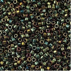 DB0024 Green AB Metallic, Size 11/0 Miyuki Delica Beads, 5.2g approx.
