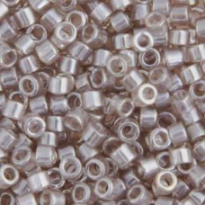 DB1485 Light Taupe Transparent Luster, Size 11/0 Miyuki Delica Beads, 5.2g appro...