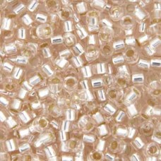 DB1203 Pink Mist Silver Lined, Size 11/0 Miyuki Delica Beads, 50gm bag