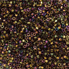 DBSC-0023 Bronze AB Metallic , Colour code 23 Size 15/0 Cut Miyuki Delica Beads, 5.2g approx. DBSC-0023 Bronze AB Metallic , Colour code 23 Size 15/0 Cut Miyuki Delica Beads, 5.2g approx.