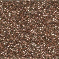 DBSC-0037 Crystal Copper Lined Hex Cut Miyuki Size 15/0 Delica, Colour code 0037, Approx. 5.2g 