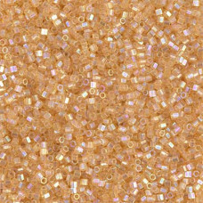 DBSC-0100 Light Amber Transparent AB, Colour code 100 Size 15/0 Cut Miyuki Delica Beads, 5.2g approx. DBSC-0100 Light Amber Transparent AB, Colour code 100 Size 15/0 Cut Miyuki Delica Beads, 5.2g approx.