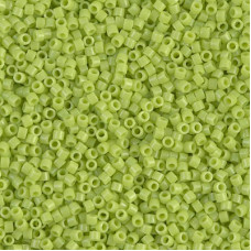 DBS0733  Opaque Chartreuse Miyuki 15/0 Miyuki Delica Beads, colour 0733, 5.2g approx.