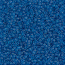 DBS0768 Matte Transparent Capri Blue, Colour 0768 Size 15/0 Miyuki Delica Beads, 5.2g approx. DBS0768 Matte Transparent Capri Blue, Colour 0768 Size 15/0 Miyuki Delica Beads, 5.2g approx.