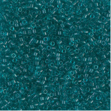DBS1108 Transparent Caribbean Teal, Colour 1108 15/0 Miyuki Delica Beads, 5.2g approx. DBS1108 Transparent Caribbean Teal, Colour 1108 15/0 Miyuki Delica Beads, 5.2g approx.