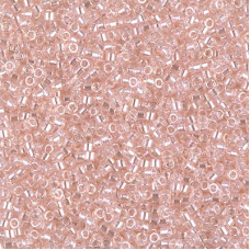 DBS1223  Transparent Pink Mist Luster, Colour 1223 15/0 Miyuki Delica Beads, 5.2g approx.
