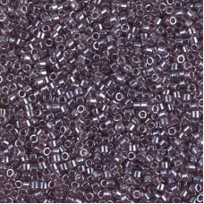 DBS1224  Transparent Mauve Luster, Colour 1224 15/0 Miyuki Delica Beads, 5.2g approx.