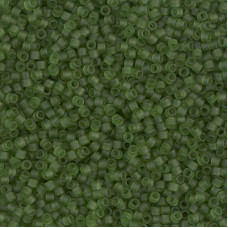 DBS1267 Matte Transparent Olive, Colour 1267 15/0 Miyuki Delica Beads, 5.2g approx. DBS1267 Matte Transparent Olive, Colour 1267 15/0 Miyuki Delica Beads, 5.2g approx.