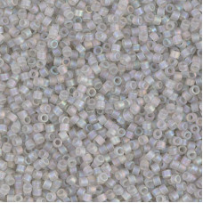DBS1286 Matte Transparent Gray Mist AB, Colour 1286 15/0 Miyuki Delica Beads, 5.2g approx. DBS1286 Matte Transparent Gray Mist AB, Colour 1286 15/0 Miyuki Delica Beads, 5.2g approx.