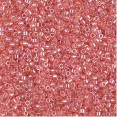 DBS1481 Transparent Salmon Luster, Colour 1481 15/0 Miyuki Delica Beads, 5.2g approx. DBS1481 Transparent Salmon Luster, Colour 1481 15/0 Miyuki Delica Beads, 5.2g approx.