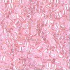 DBL0244 Lined Crystal Light Pink size 8/0 Miyuki Delica Beads, Colour 0244, 5.2g...