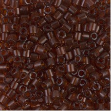 DBL0709 Transparent Dark Topaz size 8/0 Miyuki Delica Beads, Colour 0709, 5.2g a...