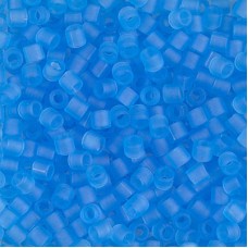 DBL0747 Matte Transparent Aqua size 8/0 Miyuki Delica Beads, Colour 0747, 5.2g a...