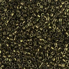 DBL0011 Metallic Olive Size 8/0 Miyuki Delica Beads, Colour Code 0011, 5.2g appr...