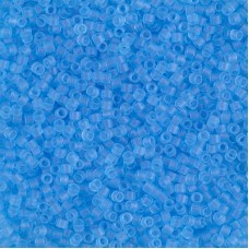DB0747 Transparent Aqua Matte Miyuki 11/0 Delica Beads, 5.2g approx