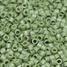 DB2291  Frost Opaque Glazed Dark Green Size 11/0 Miyuki Delica Beads, 5.2gm app...