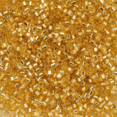 DBMC0042  Gold Silver Lined 10/0 Cut Miyuki Delica Beads Colour Code 0042,  5.2g...