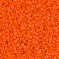DBM0722  Orange Opaque, Size 10/0  Miyuki Delica Beads, Colour 722 - 5.2g Bag