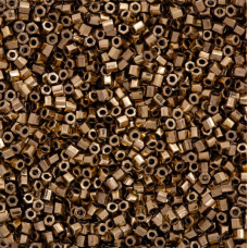Size 8/0 Miyuki Cut Seed Beads, Metallic Dark Bronze, Colour 0457, Approx 20 Gra... Size 8/0 Miyuki Cut Seed Beads, Metallic Dark Bronze, Colour 0457, Approx 20 Gra...