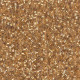 DBSC-0033 24Kt Gold lined  Hex Cut Miyuki Size 15/0 Delica, Colour code 0033, Approx. 3.3.g 
