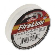 Fireline Thread, 6lb Crystal Clear 15yd 0.006 inch diameter