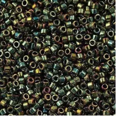 DB0024 Green AB Metallic, Size 11/0 Miyuki Delica Beads, 5.2g approx.