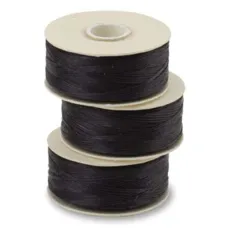 Nymo Beading Thread, Size F (0.35mm), Black